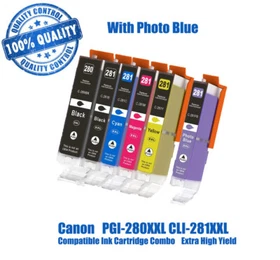 PGI-280/CLI-281XL Premium Ink for Canon PIXMA TR7520 TR8520 TS6120 TS6220 TS8120