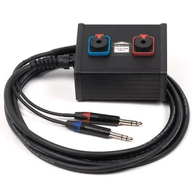 2 way Stage & Studio Wall Mount Box. Neutrik TRS Jack Sockets. Multicore Cable