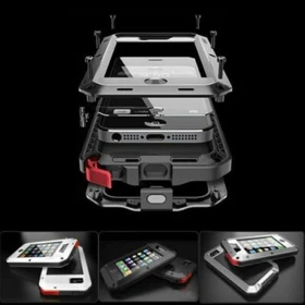 Shockproof Aluminum Gorilla Glass Case for iPhone 13 Mini 15 16Pro Max 14 Xs 7 8