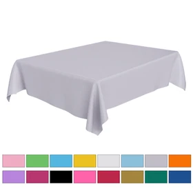 AEX Disposable Plastic Tablecloth Pack of 1/3/5/10 Party Rectangle Table Cover