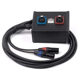 2 way Stage Box. Neutrik Female to Male XLR Multicore Cable. Studio Wall Mount