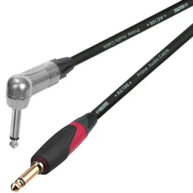 Klotz Guitar Lead Neutrik 1/4" Silent Straight to Right Angle Jack AC106 Cable