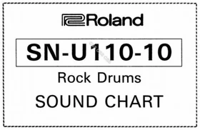 Roland SN-U110 List of Sounds Sound Chart Reformatted Print-Out You Choose