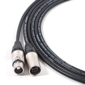 DMX 5 Pin XLR Van Damme Lead. Stage Lighting Control Cable. Neutrik. AES/EBU