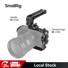 SmallRig Cage +Top Handle for Sony FX30/FX3 Arca-Swiss Quick Release Plate 4183