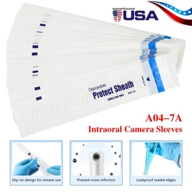 Dental Disposable Intraoral Camera Clear/Blue Protective Sheath/Sleeve/Cover