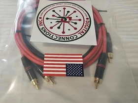Mogami 2964 HIFI 75 Ohm Dual Superflexible Cable w/ Neutrik Gold RCA.