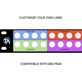 Custom Patchbay label compatible with DBX PB48
