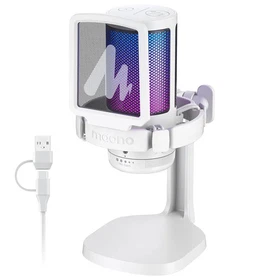MAONO DGM20 USB Gaming Microphone RGB Condenser Mic Noise Cancellation Mute