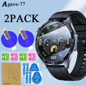 2 Pack For Huawei Watch GT5/4/3/5 Pro 46mm Hydrogel Film Screen Protector Cover