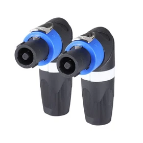 Blue Orange Speakon Connector - NL4FC NL8FC Compatible Neutrik Aduio Adapter End