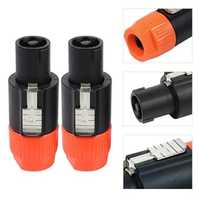 Speakon Connector Compatible Neutrik 4 Pole Home Audio Cable Adapter NL4FC NL2FC