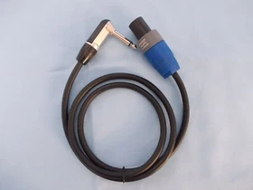 SPEAKON to 1/4" RIGHT ANGLE JACK   PRO. SPEAKER LEAD/CABLE  NEUTRIK 