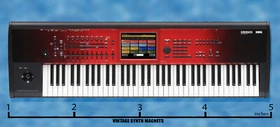 KORG Kronos 76 61 88 gold platinum LS SE GRANDSTAGE SYNTHESIZER fridge magnet