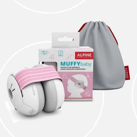 Alpine Muffy Baby Classic Earmuffs, Pink | Ear Muffs Sound Proof Protection