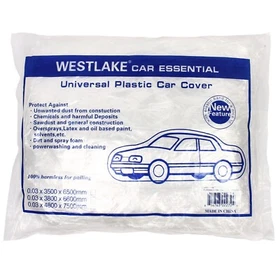 Clear Plastic Temporary Universal  Disposable Car Cover Rain Dust Garage Cover