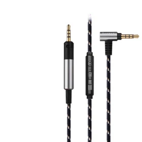 Nylon Audio Cable with Mic For Sennheiser HD598 Cs SR SE HD599 HD 569 HD 579