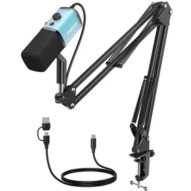 maono PD100X Dynamic Microphone.Software Noise Reduction Included.RGB gaming T