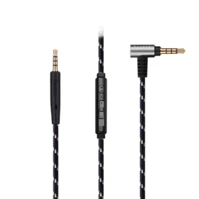 Nylon Audio Cable with mic For Blue Mo-Fi Mix-Fi Sadie Ella headphones