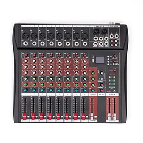 Pro 2/8 Channel Bluetooth Live Sound Card Studio Audio Mixer Mixing Console USB