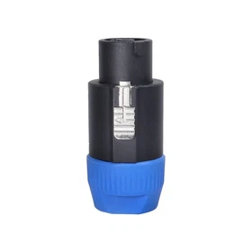 Blue Orange Speakon Connector - NL4FC NL8FC Compatible Neutrik Aduio Adapter End