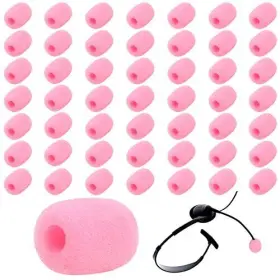 LG01-2X0A530 4U-LUCKY Pack Lapel Headset Microphone Pink Foam #2