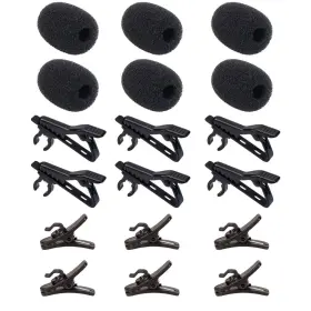738632425761 ALEKOR Lavalier Microphone Tie Clips Lapel Mic