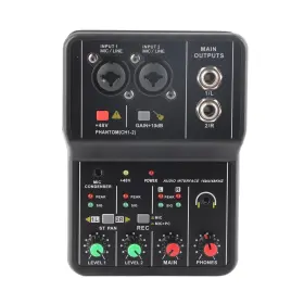 ASHATAS17UNPVCQY361 ASHATA Channels Audio Mixer Sound Card