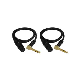 E20103-2PACK AUDIO Pack Feet Xlr Female Trs Right Angle