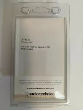 AT8129 AUDIO TECH Technica Microphone Foam Miniature Lavalier #2