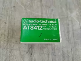 AT8412 AUDIO TECHNICA Microphone Double Lavalier Tie Clip