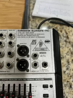 SL2442FX-PRO BEHRINGER Eurodesk Music Mixer Bus Noise Design #3
