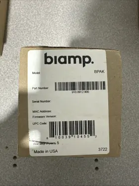910.0912.900 BIAMP Desono Bpak Backpack Adapter Kit #2