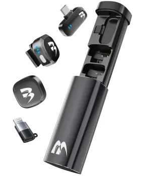 BLU-01 BLUVALL Pack Wireless Lavalier Microphone Mini Usb