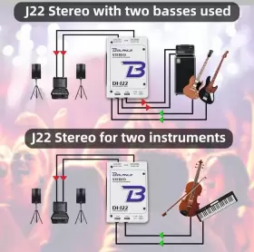 DI-J22 BOLANLE Pro Box Splitter Xlr Dual Channel Morley Hum #3