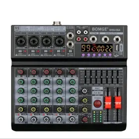 06A-CHANNEL BOMGE Dj Audio Mixer Controller Soun