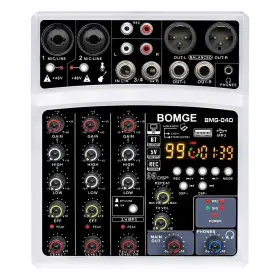 712281492220 BOMGE Channel Dj Bluetooth Audio Mini Mixer Usb