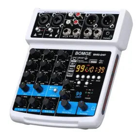 767371584736 BOMGE Channel Mini Dj Audio Sound Mixer Usb