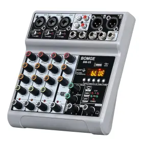 BM-05 BOMGE Audio Mixer Sound Board Mixing Console Channel