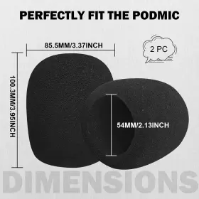 793610060686 BOSEEN Pop Filter Foam Mic Cover Rode Podmic Nt #3