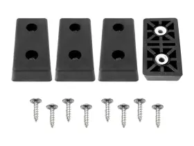 RF10-1T-TPR87-B BUDWIG Rectangle Rubber Feet Bumper Screws