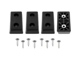 RF6-1T-TPR87-B BUDWIG Rubber Feet Bumper Screws