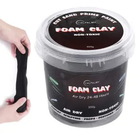 Black-clay CALPALMY Moldable Cosplay Foam High Density Hiqh