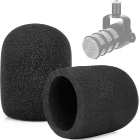 313095999969 CHROMLIVES Windscreen Rode Podmic Microphone Pop