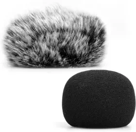 705353110580 CHROMLIVES Microphone Windscreen Furry Muff Wind