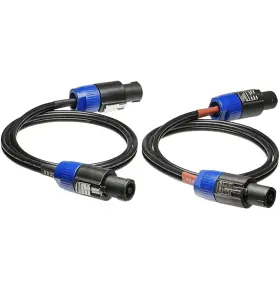 S114-3F CNCESS Speaker Cable Speakon Plug Male Gauge Pack