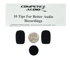 712324607796 COMPETE AUDIO Foam Microphone Windscreens Covers