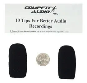 736902377215 COMPETE AUDIO Microphone Windscreens Foam Covers