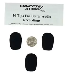736902377239 COMPETE AUDIO Foam Microphone Windscreens Covers