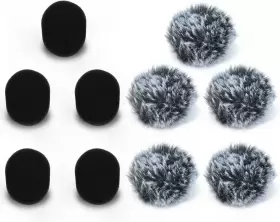 313033229271 CUBILUX Furry Windscreen Foam Cover Set Lavalier